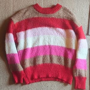 Vibrant Striped Women's Sweater